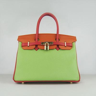 HBK30ROG001 Birkin 30CM Red.Orange.Green (oro)